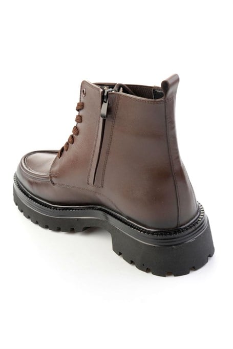 Kahve Antik Hakiki Deri Erkek Bot & Bootie E02401070241