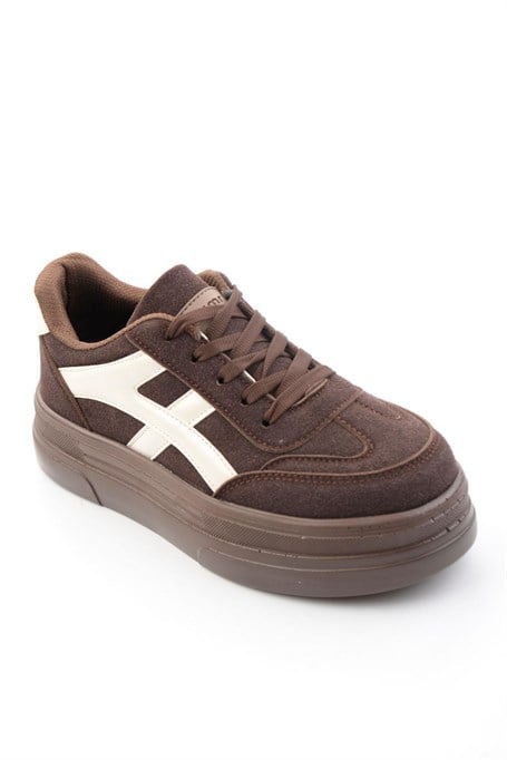 Kahve Bej  Kadın Sneaker K01705018372