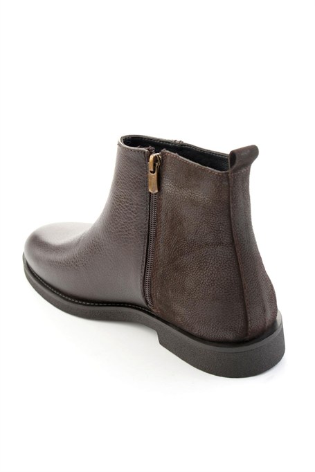 Kahve Floter Hakiki Deri Erkek Bot & Bootie E02648564940