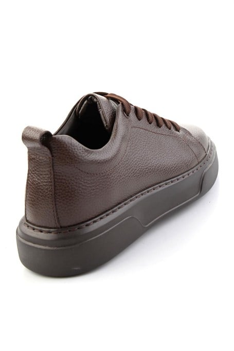 Kahve Floter Hakiki Deri Erkek Sneaker E01082020240