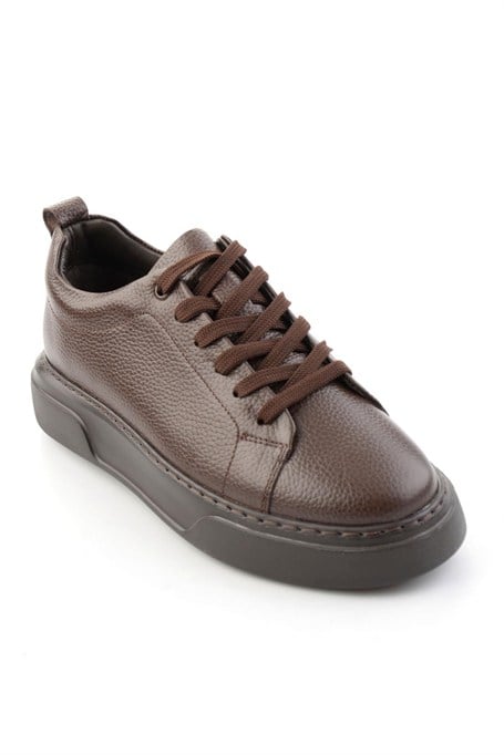 Kahve Floter Hakiki Deri Erkek Sneaker E01082020240