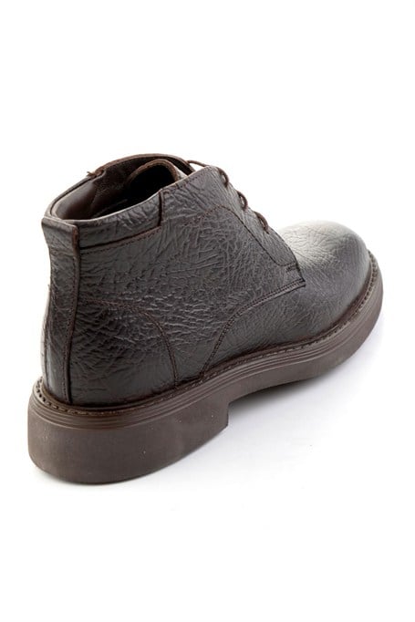 Kahve Hakiki Deri Erkek Bot & Bootie E02597010903