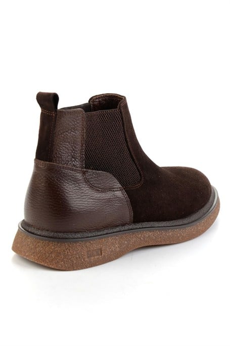 Kahve Hakiki Deri Erkek Bot & Bootie E02594000102