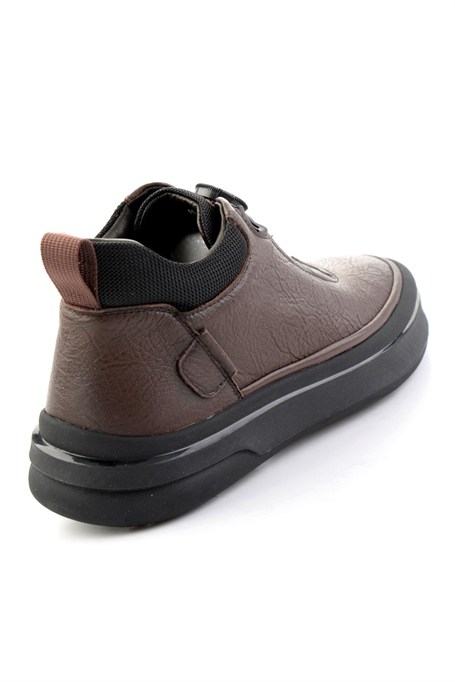 Kahve Hakiki Deri Erkek Bot & Bootie E02185554103
