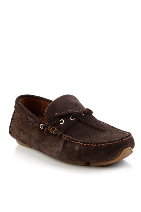 Kahve Hakiki Deri Erkek Loafer Ayakkabı E01547070102