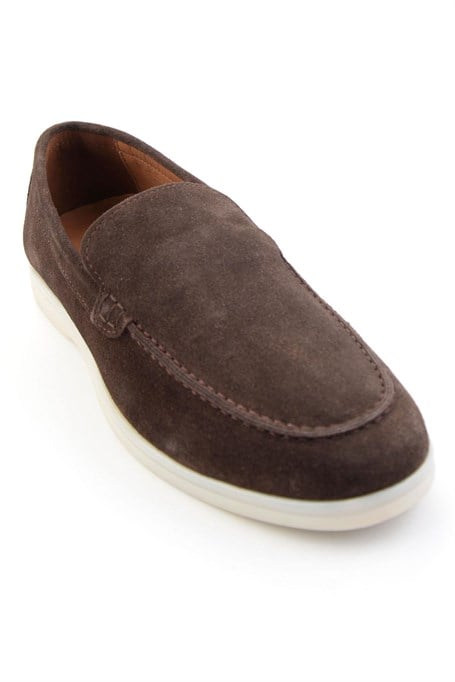 Kahve Hakiki Deri Erkek Loafer Ayakkabı E01079010102