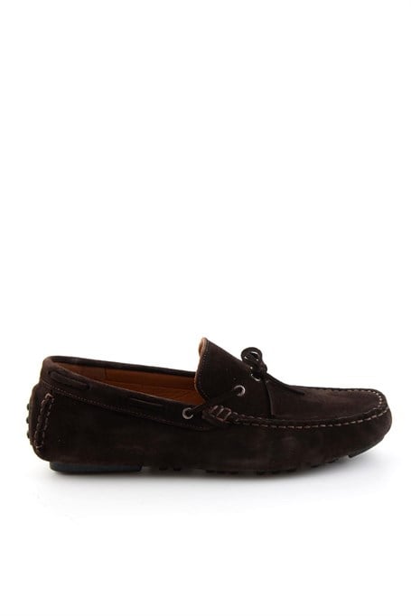 Kahve Hakiki Deri Erkek Loafer Ayakkabı E01547009902