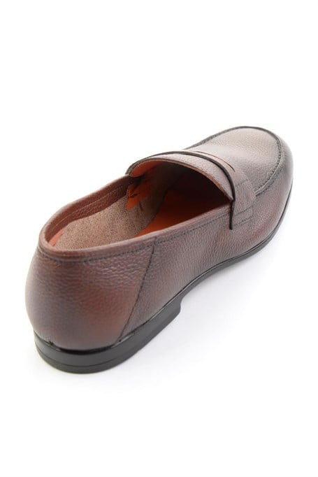 Kahve Hakiki Deri Erkek Loafer Ayakkabı E01648367040