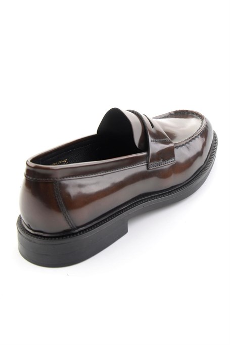 Kahve Hakiki Deri Erkek Loafer Ayakkabı E01648609514