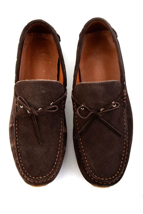 Kahve Hakiki Deri Erkek Loafer Ayakkabı E01547070102