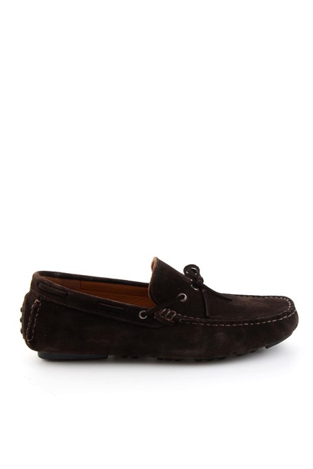 Kahve Hakiki Deri Erkek Loafer Ayakkabı E01547009902