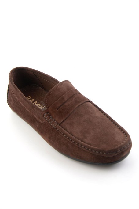 Kahve Hakiki Deri Erkek Loafer Ayakkabı E01648582102