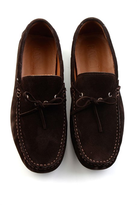 Kahve Hakiki Deri Erkek Loafer Ayakkabı E01547009902