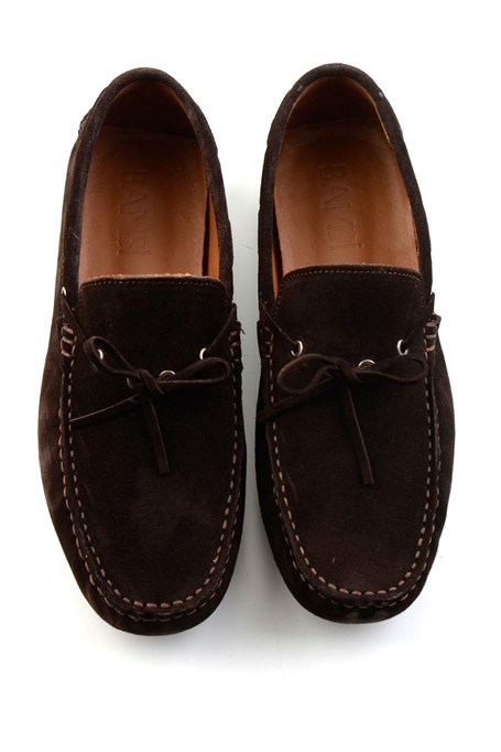 Kahve Hakiki Deri Erkek Loafer Ayakkabı E01547009902