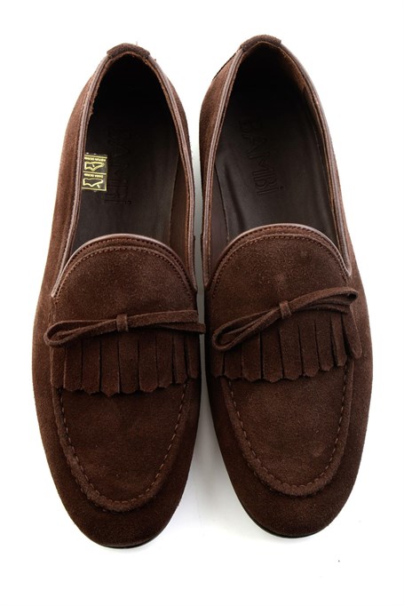 Kahve Hakiki Deri Erkek Loafer Ayakkabı E01594034702