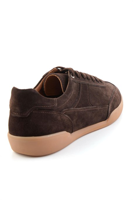 Kahve Hakiki Deri Erkek Sneaker E01396002402