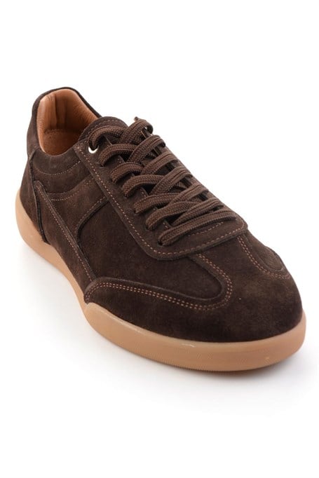 Kahve Hakiki Deri Erkek Sneaker E01396002402