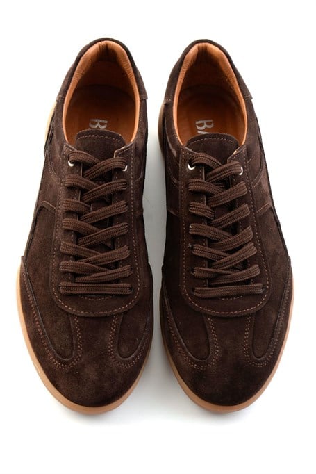 Kahve Hakiki Deri Erkek Sneaker E01396002402
