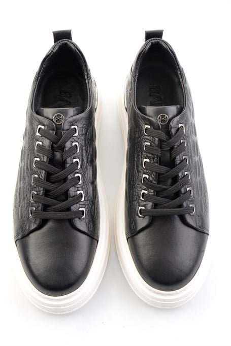 Kahve Hakiki Deri Erkek Sneaker E01398071043