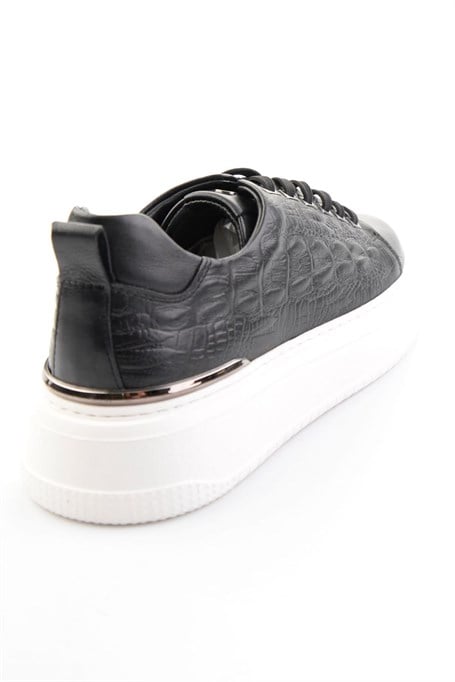 Kahve Hakiki Deri Erkek Sneaker E01398071043