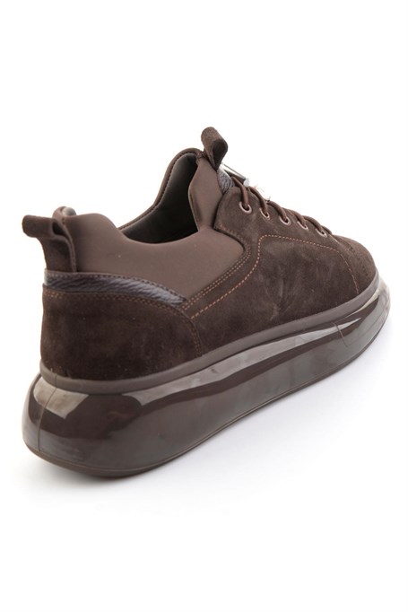 Kahve Hakiki Deri Erkek Sneaker E01401083202