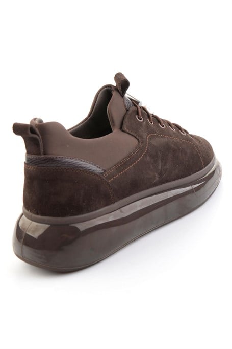 Kahve Hakiki Deri Erkek Sneaker E01401083202
