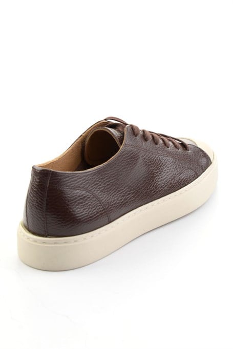 Kahve Hakiki Deri Erkek Sneaker E01549003440