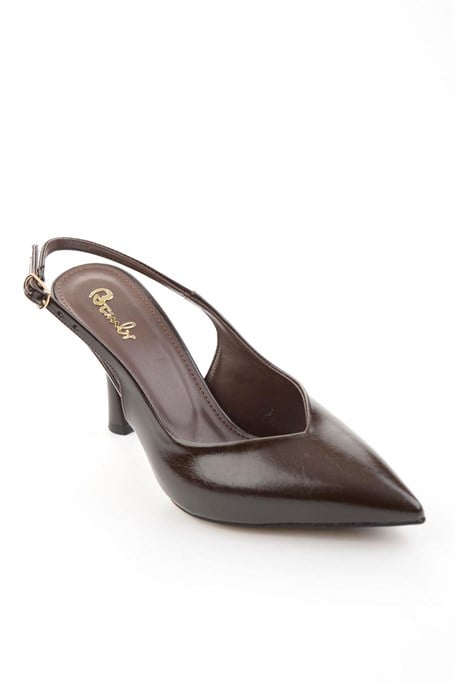 Kahve  Kadın Klasik Topuklu Ayakkabı K01231502342