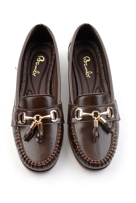 Kahve  Kadın Loafer Ayakkabı K01140006242
