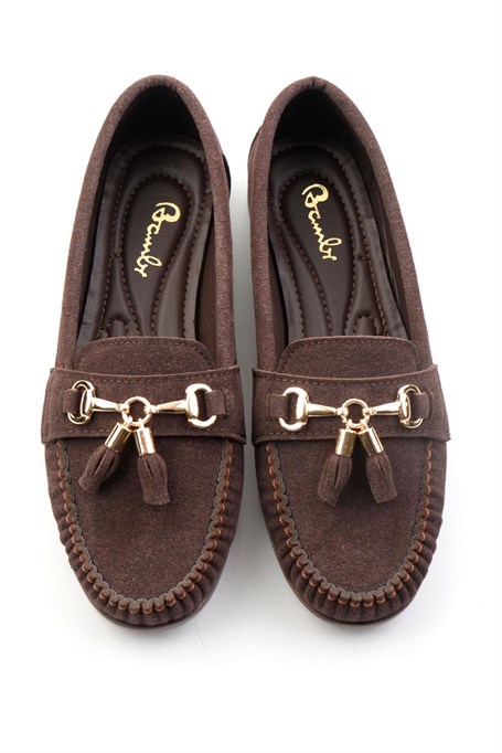 Kahve  Kadın Loafer Ayakkabı K01140006271