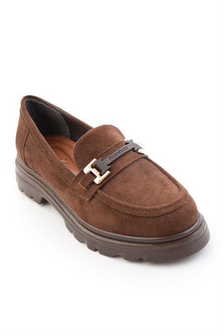 Kahve  Kadın Loafer Ayakkabı K01179828172