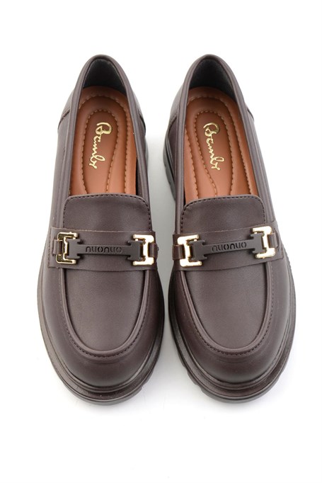 Kahve  Kadın Loafer Ayakkabı K01179828109