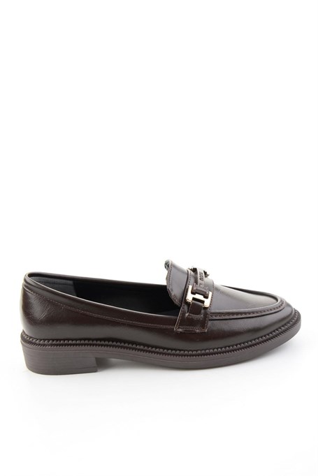 Kahve  Kadın Loafer Ayakkabı K01216100409