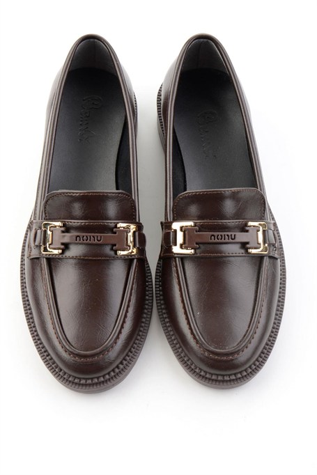 Kahve  Kadın Loafer Ayakkabı K01216100409