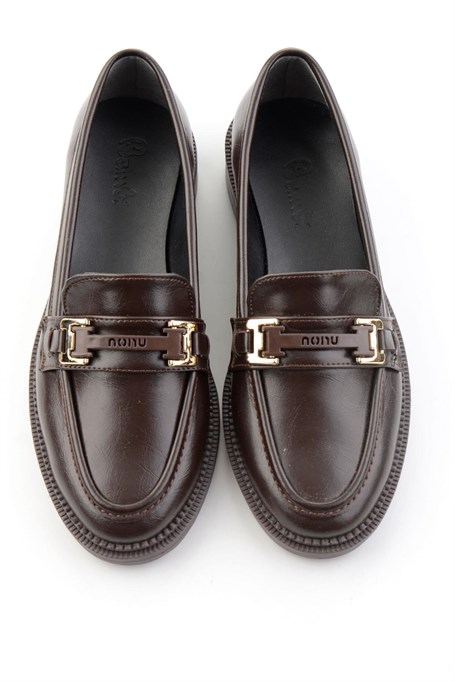 Kahve  Kadın Loafer Ayakkabı K01216100409