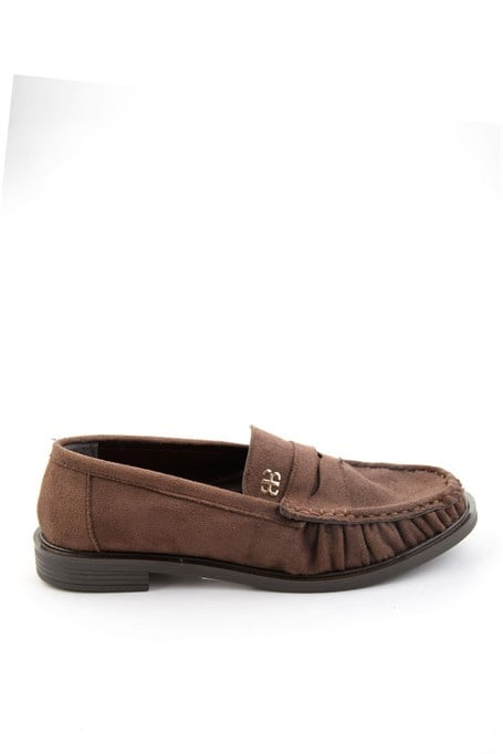Kahve  Kadın Loafer Ayakkabı K01503728372