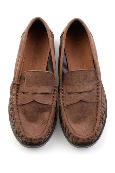 Kahve  Kadın Loafer Ayakkabı K01503728372