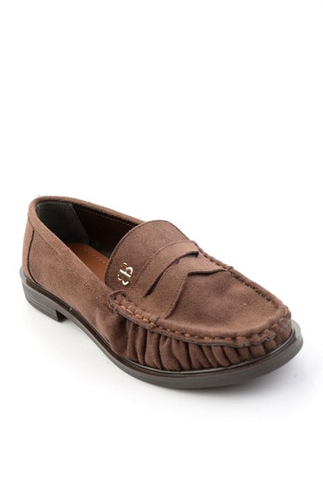Kahve  Kadın Loafer Ayakkabı K01503728372