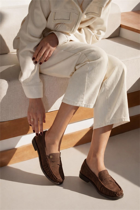 Kahve  Kadın Loafer Ayakkabı K01503728372