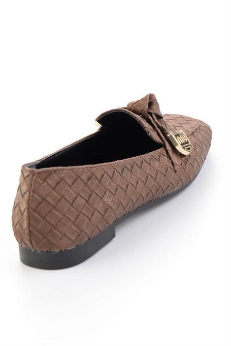 Kahve  Kadın Loafer Ayakkabı K01641022471