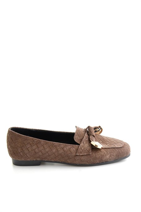 Kahve  Kadın Loafer Ayakkabı K01641022471
