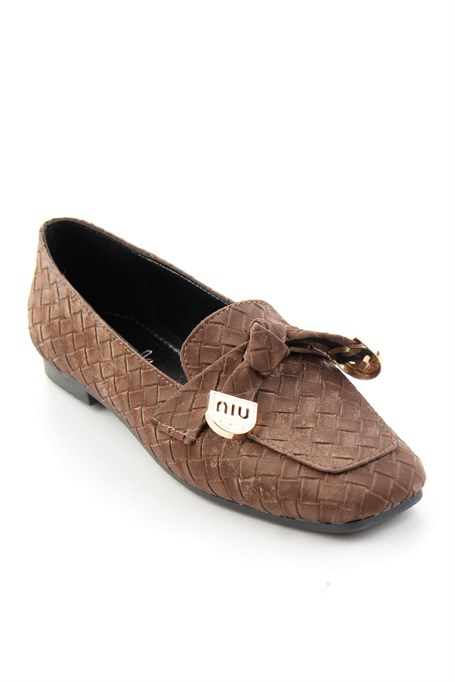 Kahve  Kadın Loafer Ayakkabı K01641022471