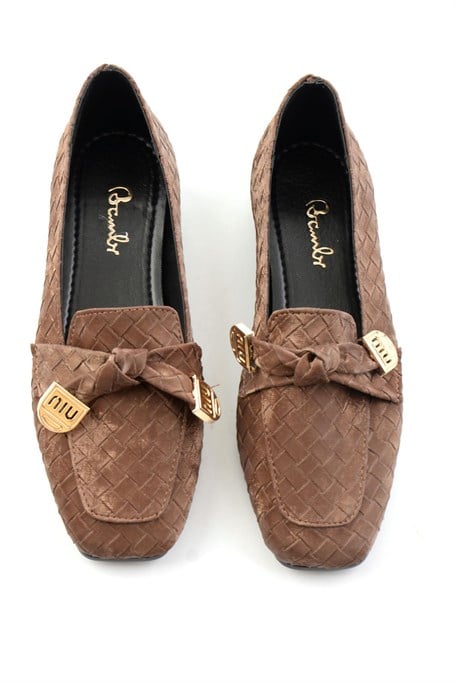 Kahve  Kadın Loafer Ayakkabı K01641022471