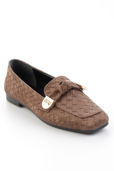 Kahve  Kadın Loafer Ayakkabı K01641022471
