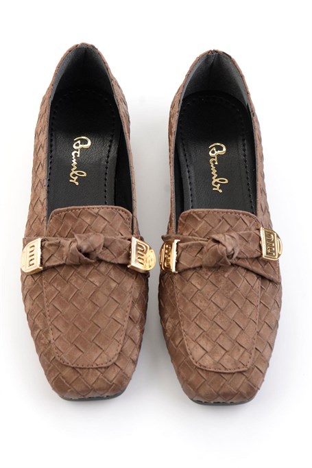 Kahve  Kadın Loafer Ayakkabı K01641022471
