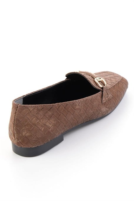 Kahve  Kadın Loafer Ayakkabı K01641023071
