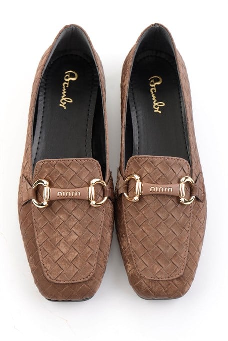 Kahve  Kadın Loafer Ayakkabı K01641023071