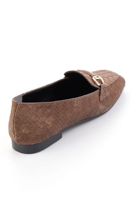 Kahve  Kadın Loafer Ayakkabı K01641023071