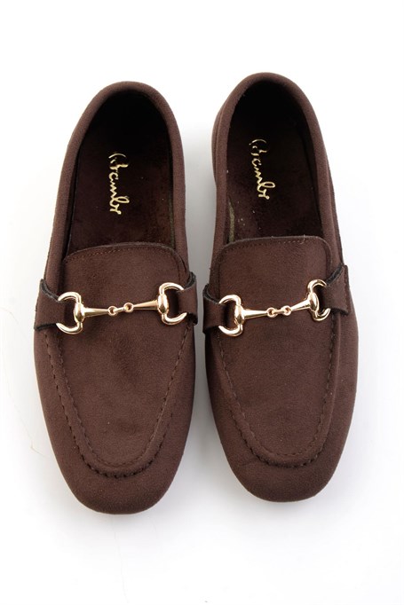 Kahve  Kadın Loafer Ayakkabı K01671057872