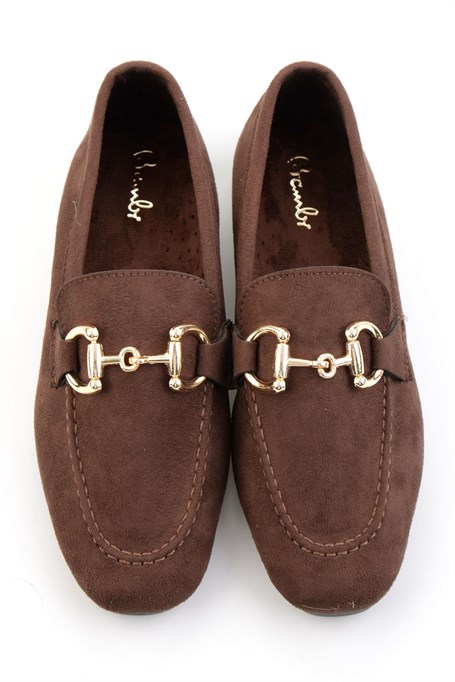 Kahve  Kadın Loafer Ayakkabı K01688011002